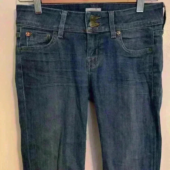 Hudson Ginny Straight Ankle with Cuff Cropped Jeans, Womens Size 25 - Picture 2 of 9